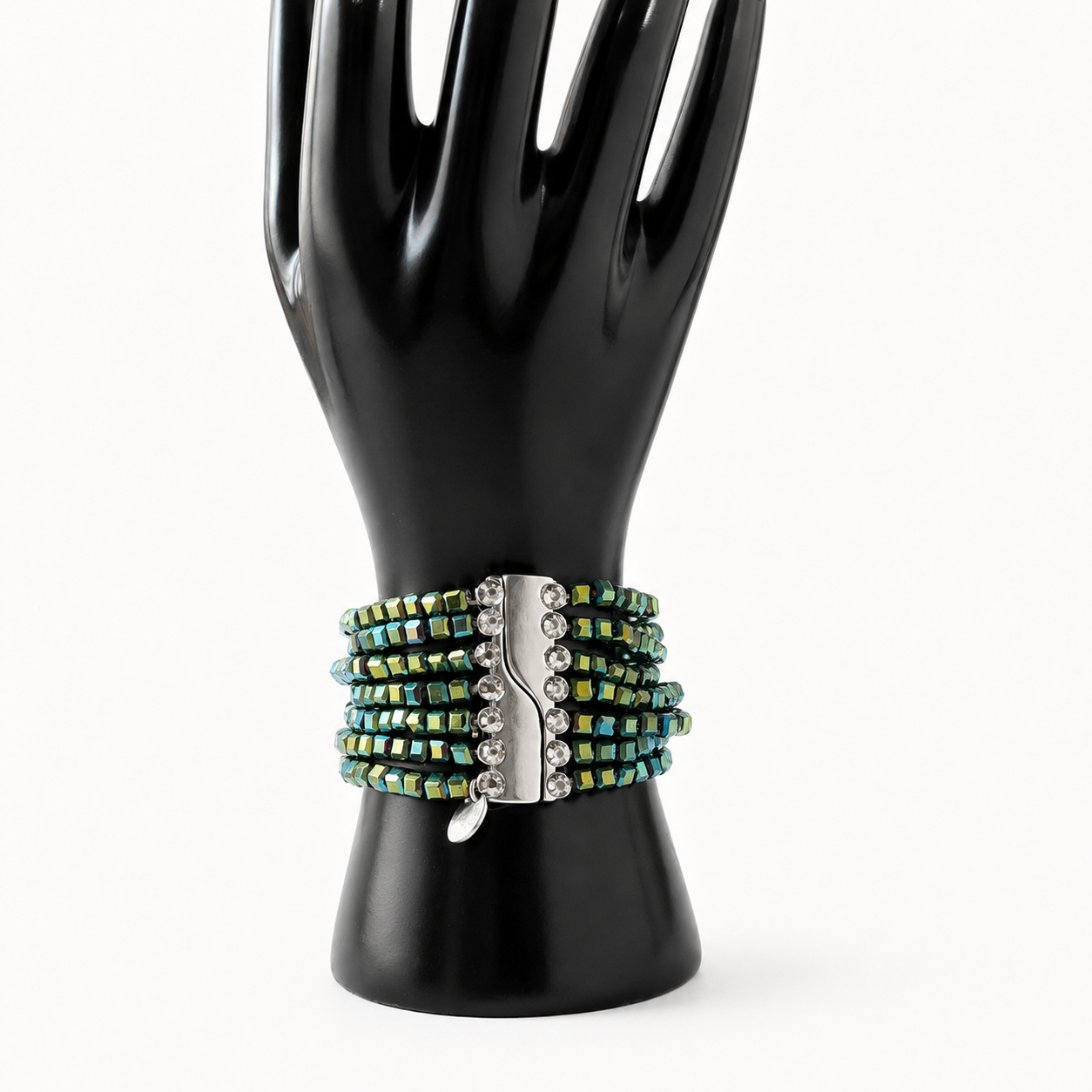 Emerald Nebula Cuff Bracelet