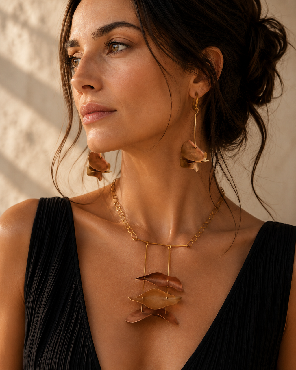 Ember Cascade Statement Necklace