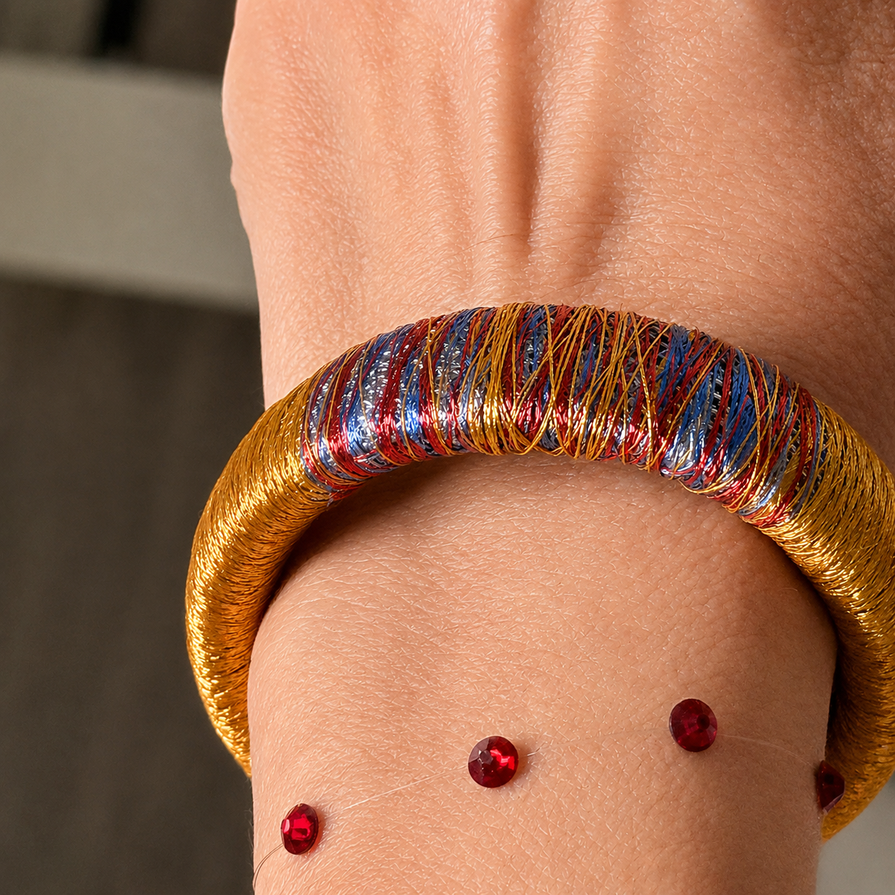 Solar Flame Cuff - Chromatic Threads