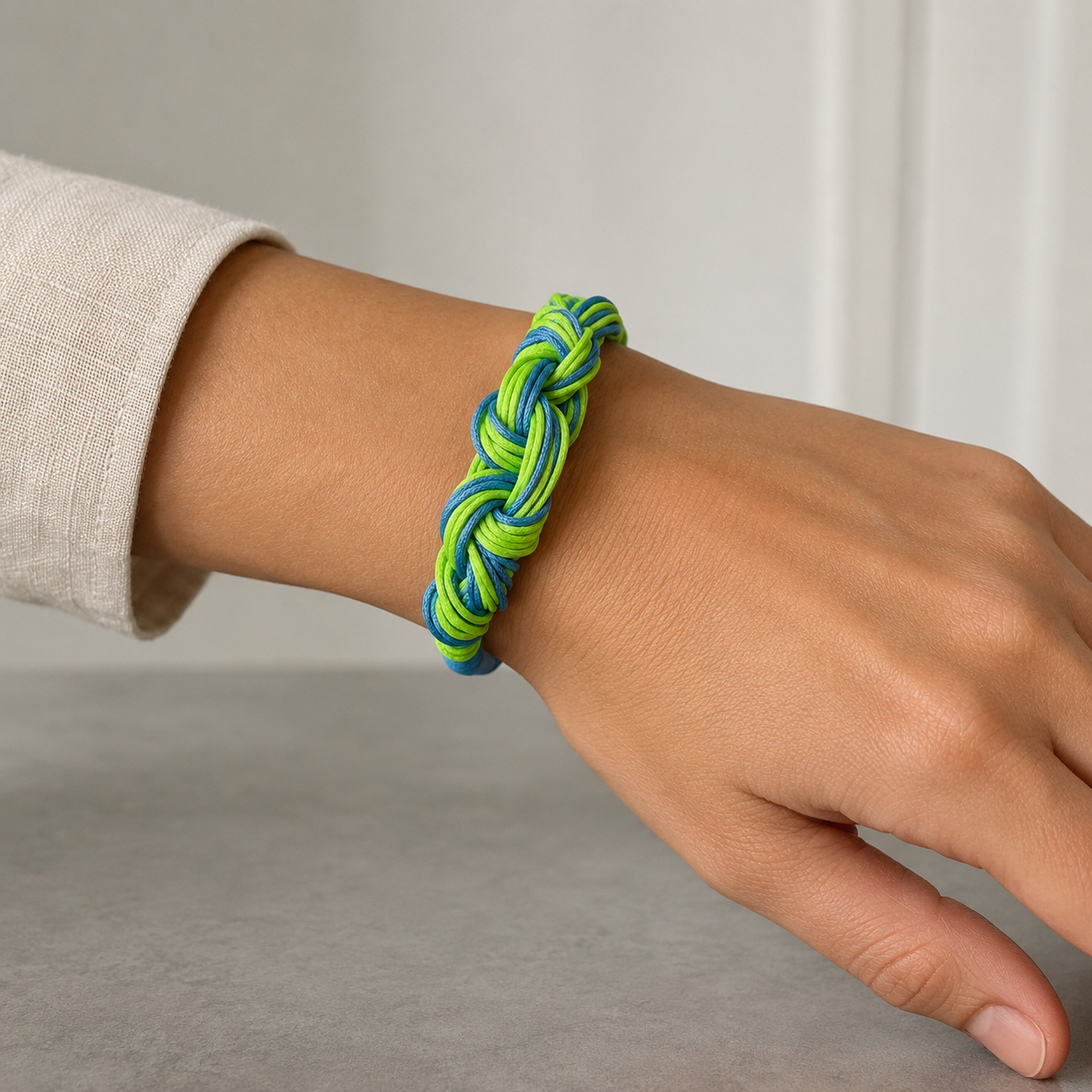 Ocean Weave Cuff - Silk Current Collection