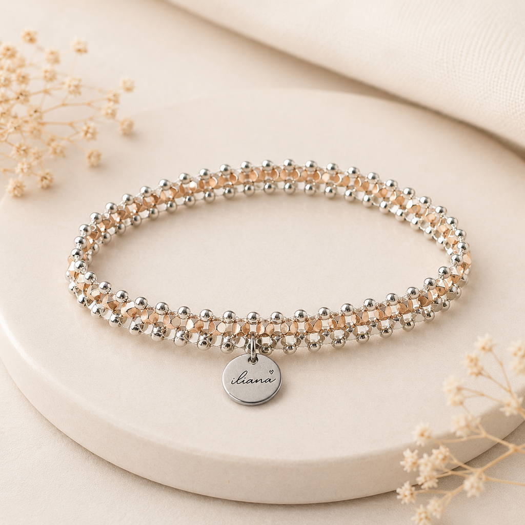 Blush Lumière Bracelet - Metal Mosaic Collection