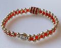 Crystal Constellations - Crimson Pulse Bracelet