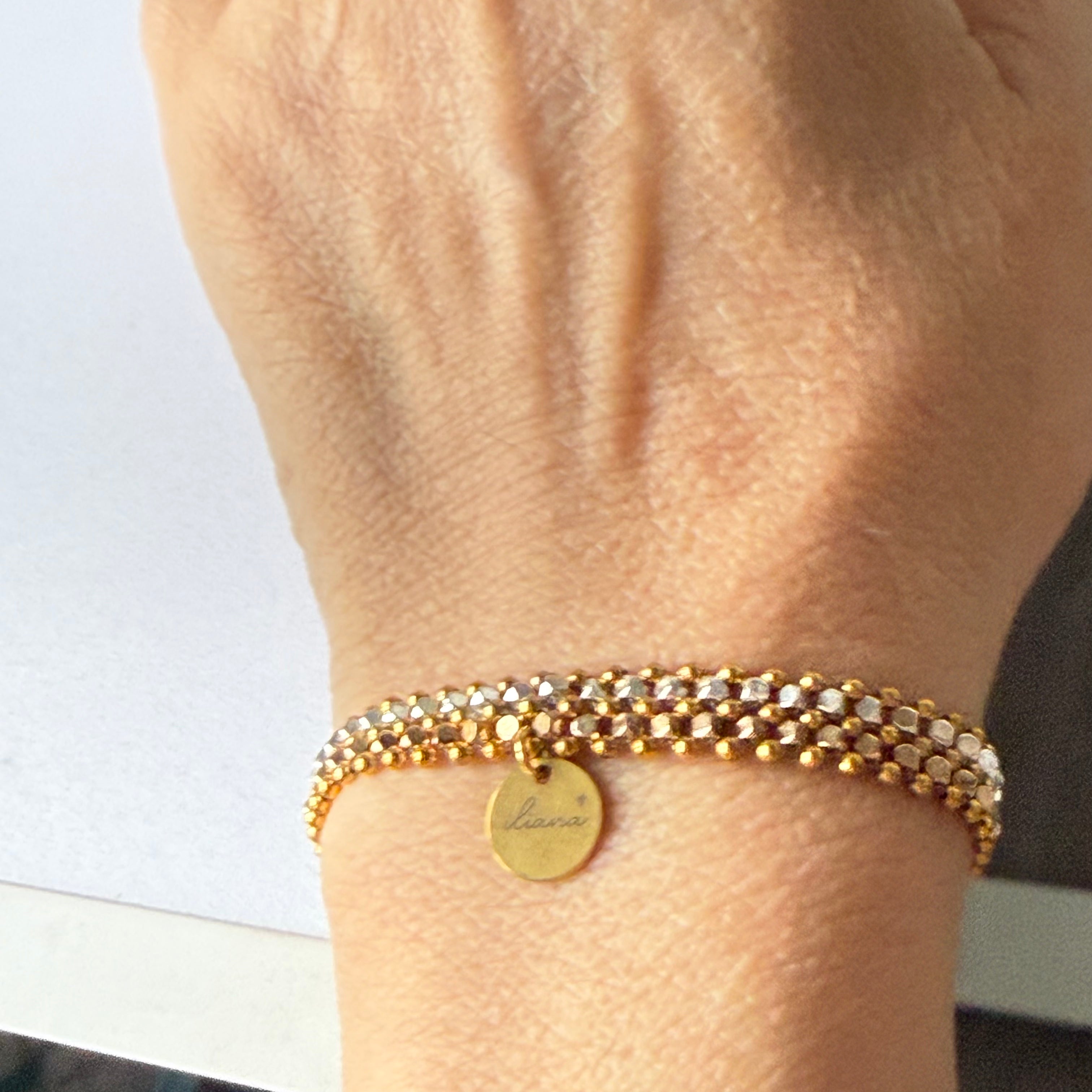 Golden Harmony Bracelet - Metal Mosaic Collection