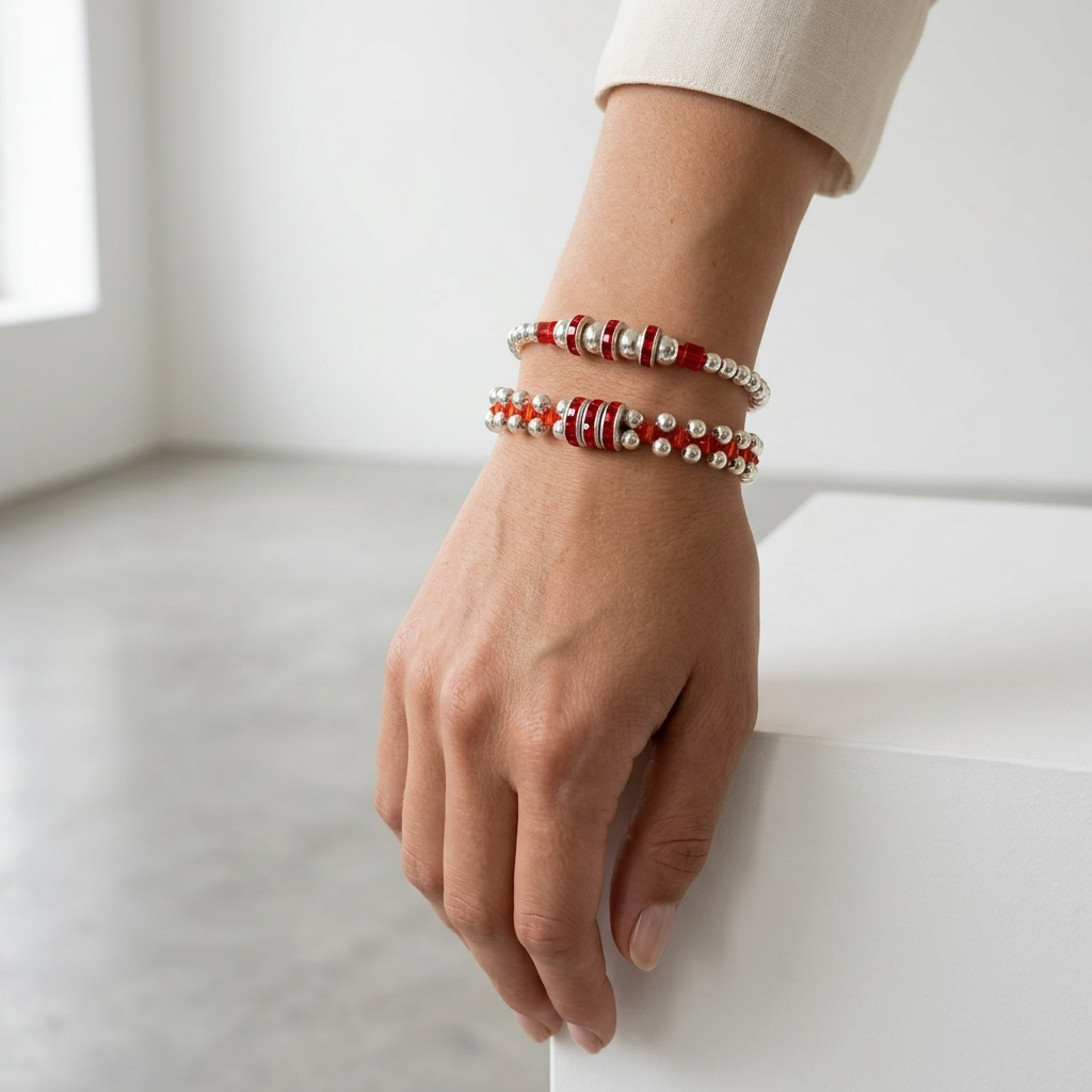 Celestial Orbit Bracelet - Scarlet