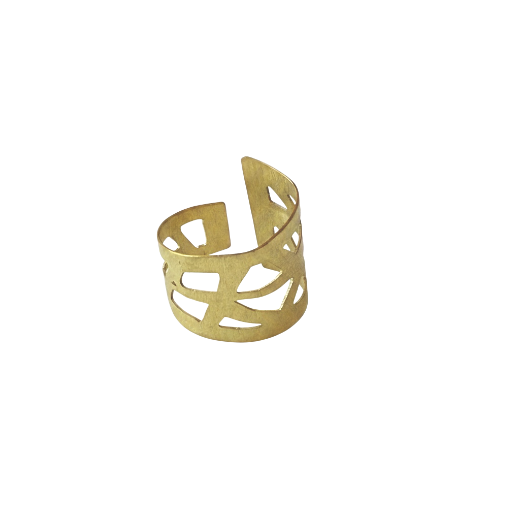 Golden Mosaic Ring