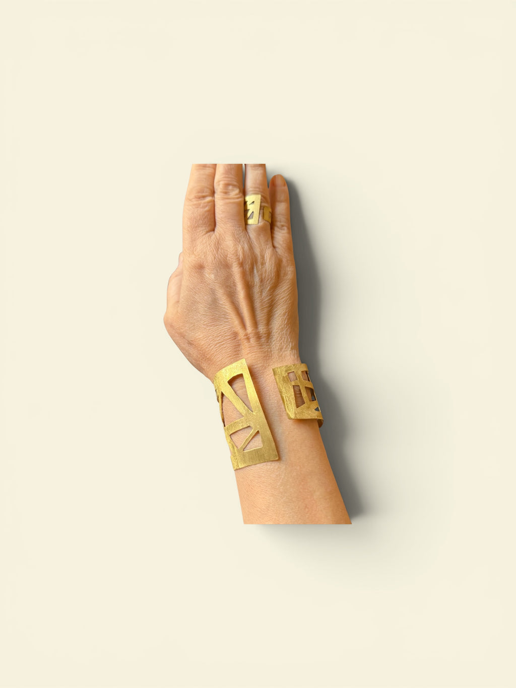 Golden Mosaic Ring